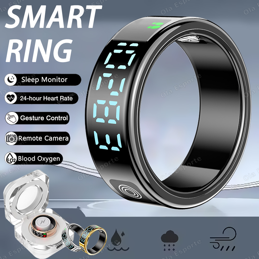 Smart Ring Health - Şarj Kutulu SR08 Akıllı Yüzük, Erkekler