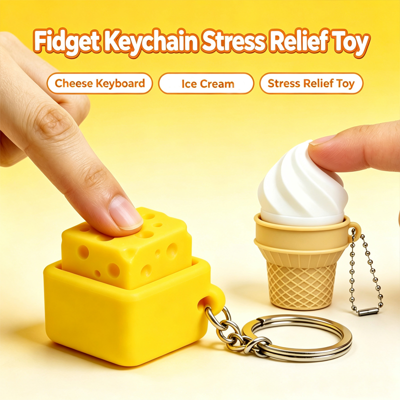 Electronics Latest Gadgets - 3D Baskılı Fidget Clicker Anahtarlık Mini