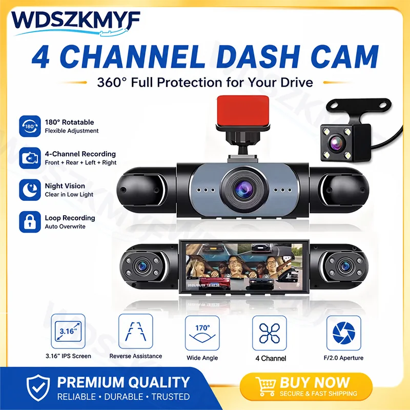 Panoramic Dash Cam 360 - 360 ° Panoramik Araç Kamerası 1080P