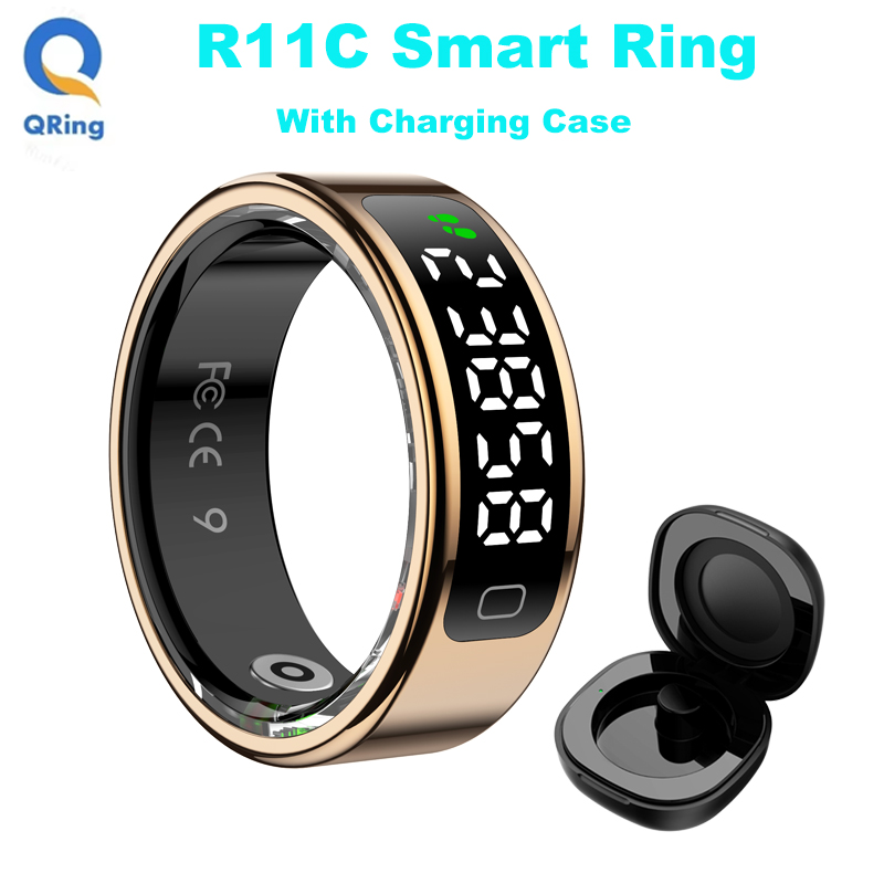 Smart Ring Health - AMZMAX R11C Ekran Akıllı Yüzük Erkek