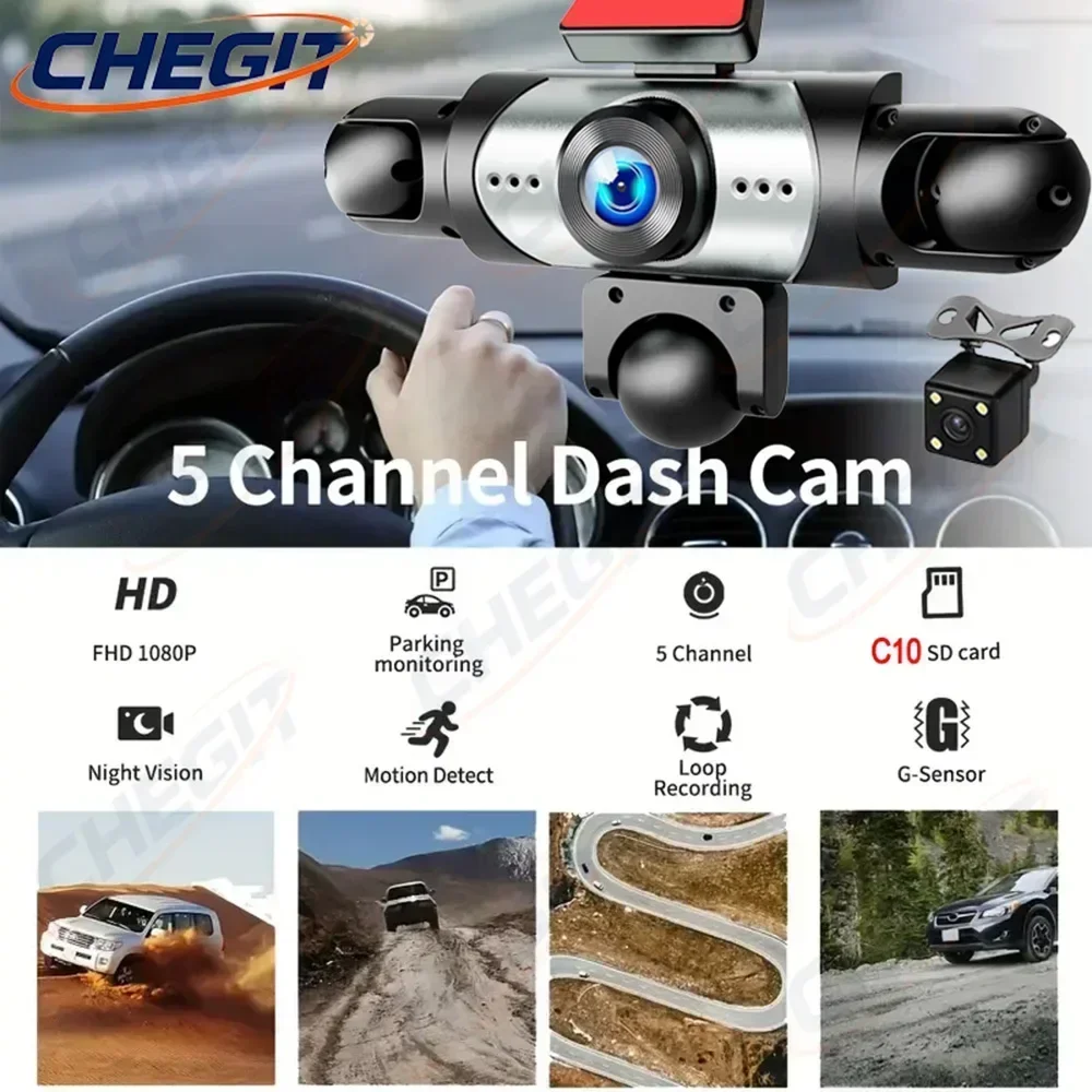 Yeni 5 Lensli Araç Kamerası 36 - Panoramic Dash Cam 360 incelemesi ve fiyatı