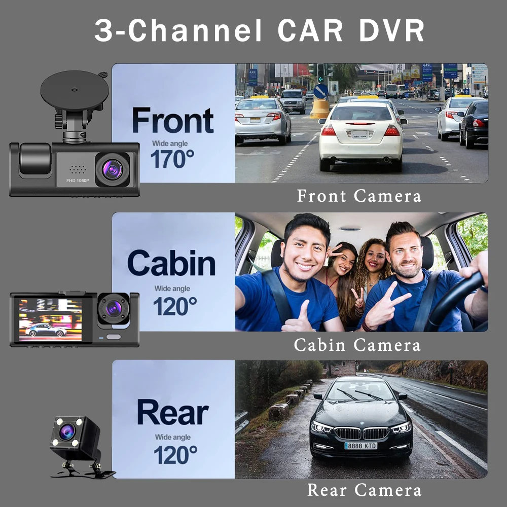 2.0 inç araba dvr'ı Dash kamer - Panoramic Dash Cam 360 incelemesi ve fiyatı