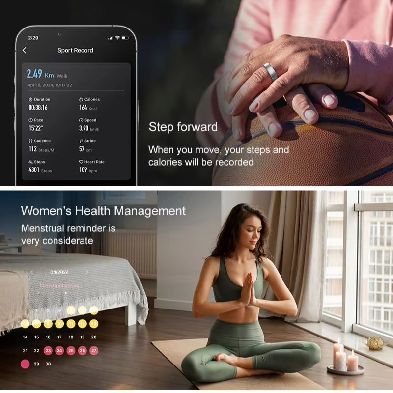 Akıllı Yüzük Erkek Kadın, Kalp - Smart Ring Health incelemesi ve fiyatı