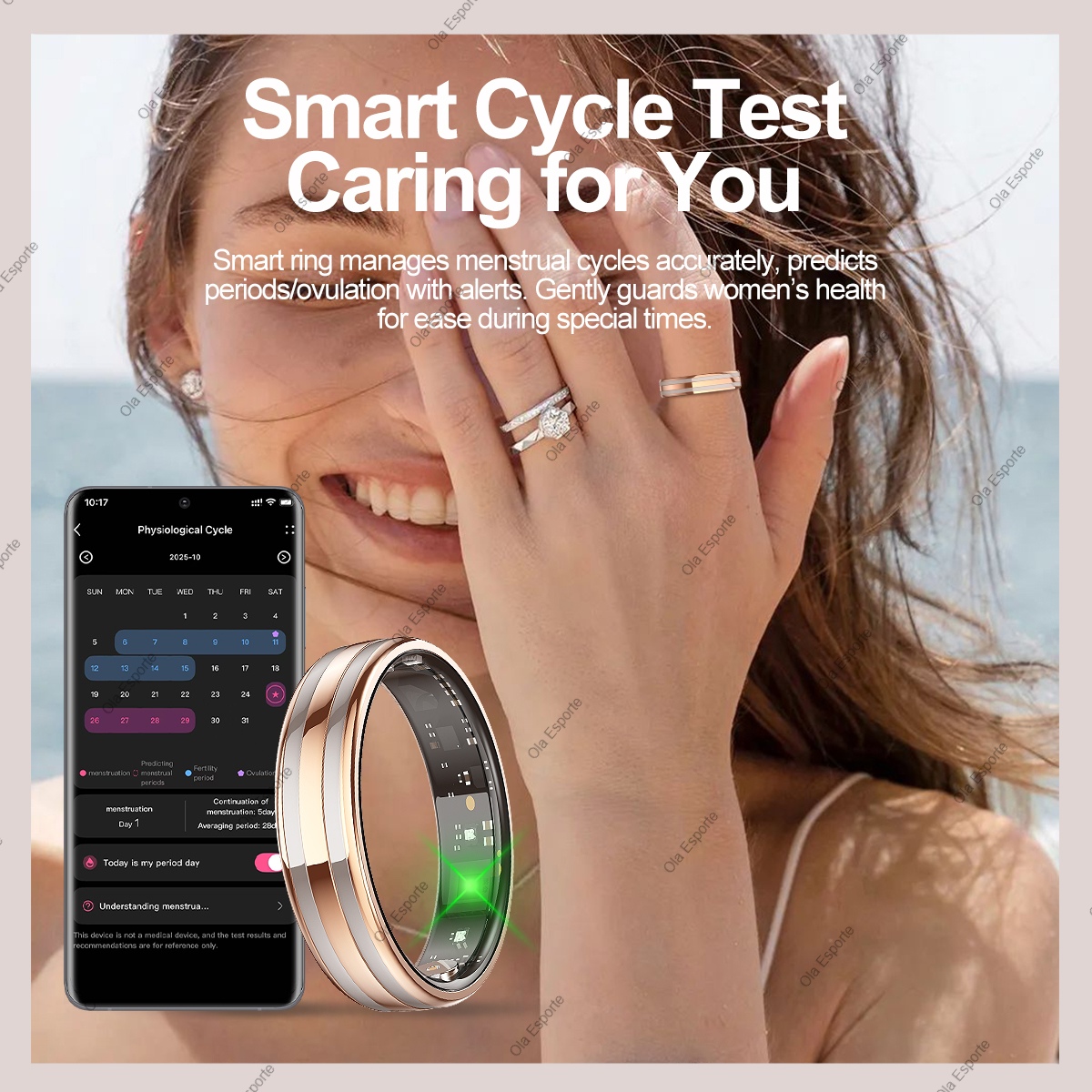 Yeni Akıllı Yüzük Kadın Sağlığ - Smart Ring Health incelemesi ve fiyatı