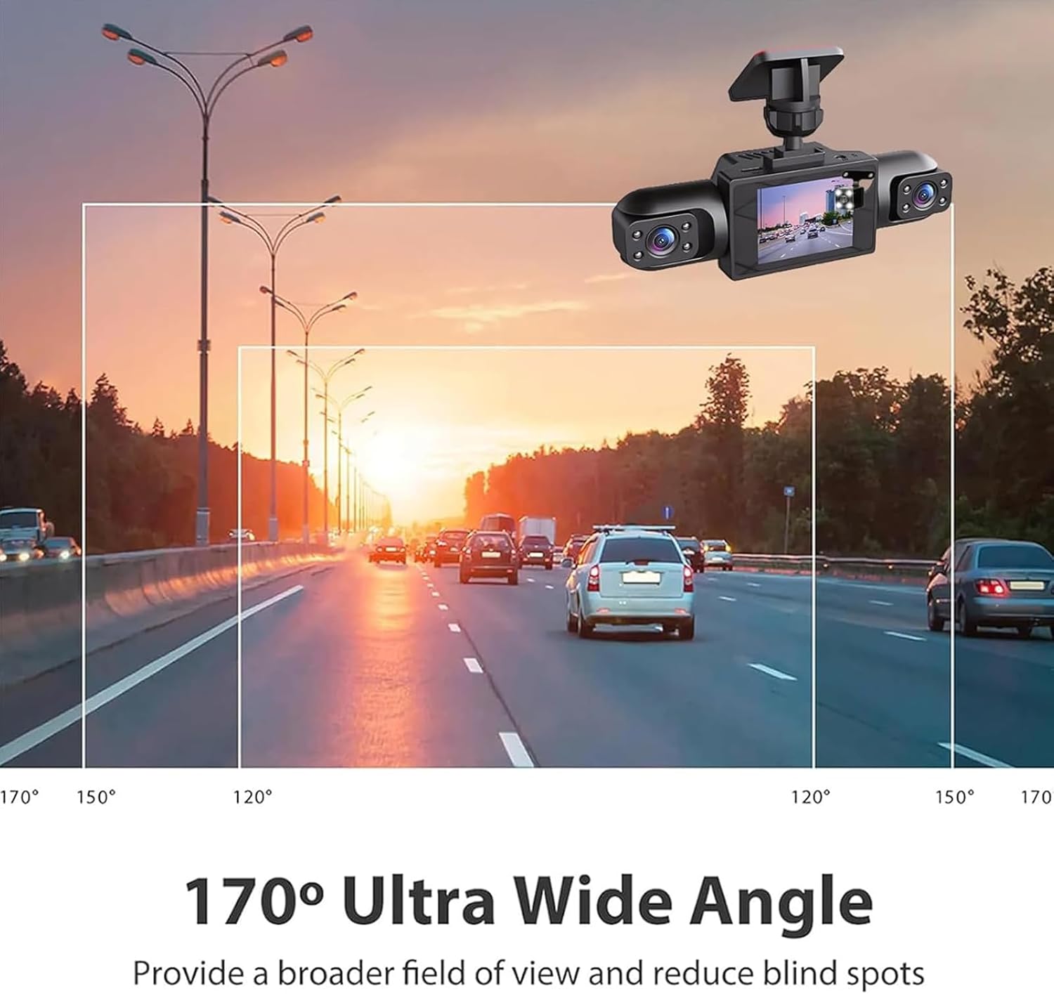 Çok Yönlü 360 Derece 1080P Pan - Panoramic Dash Cam 360 incelemesi ve fiyatı