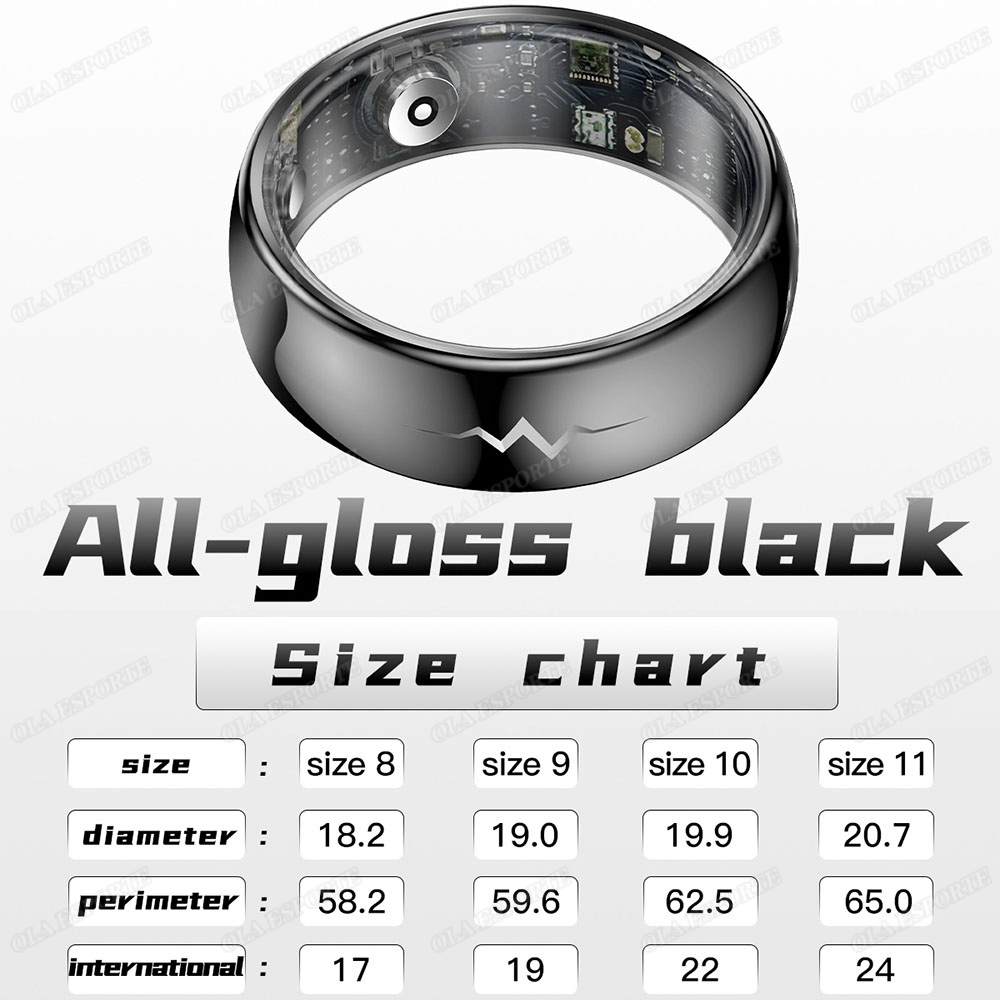 Üst Düzey EKG Kan Oksijeni Sağ - Smart Ring Health incelemesi ve fiyatı