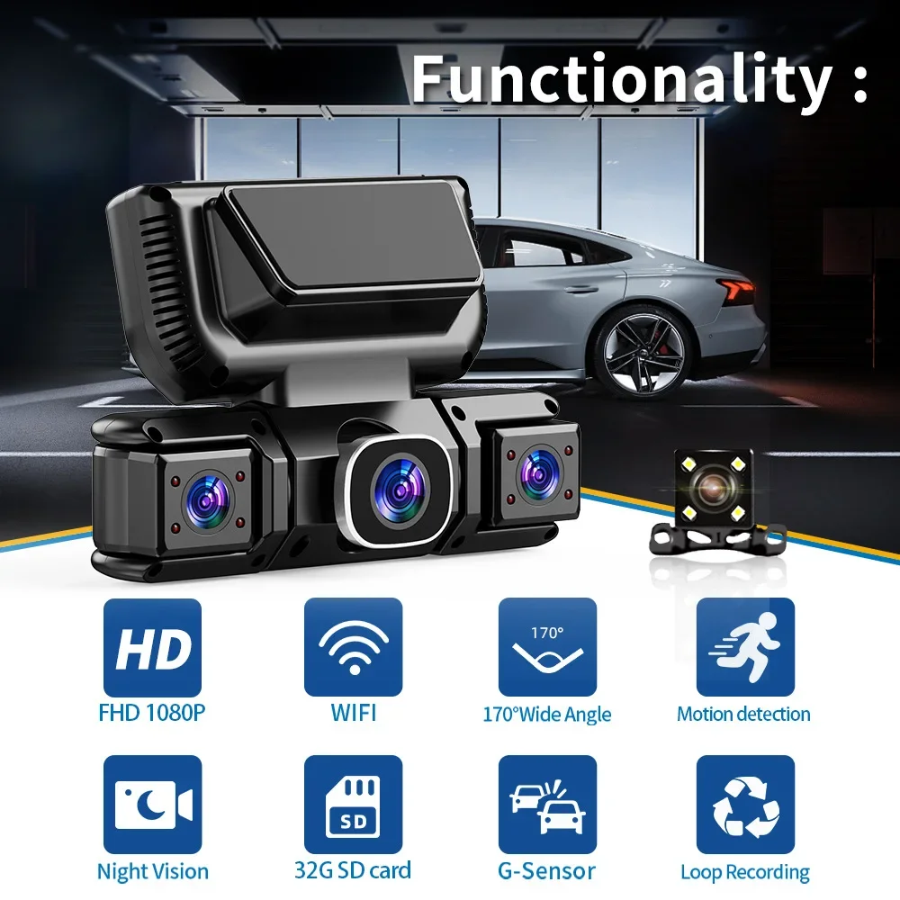 360 Derece 4 Kameralı Ön Sol S - Panoramic Dash Cam 360 incelemesi ve fiyatı