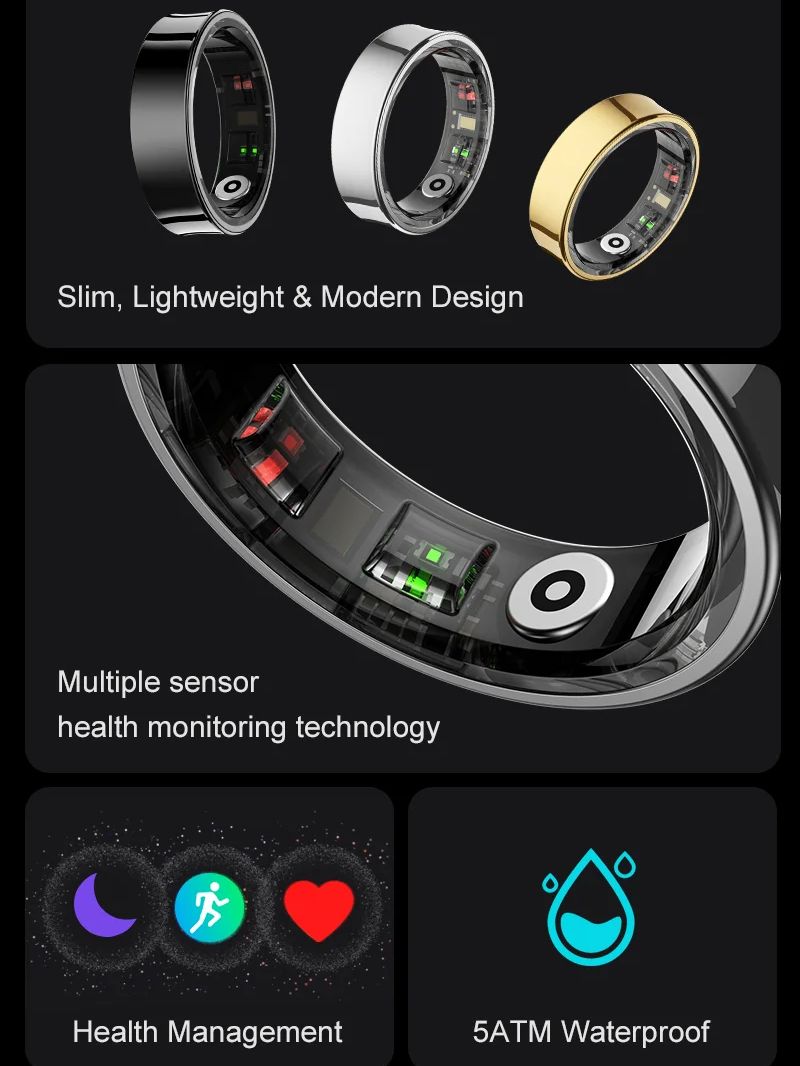 Yeni Akıllı Yüzük R09 Sağlık M - Smart Ring Health incelemesi ve fiyatı